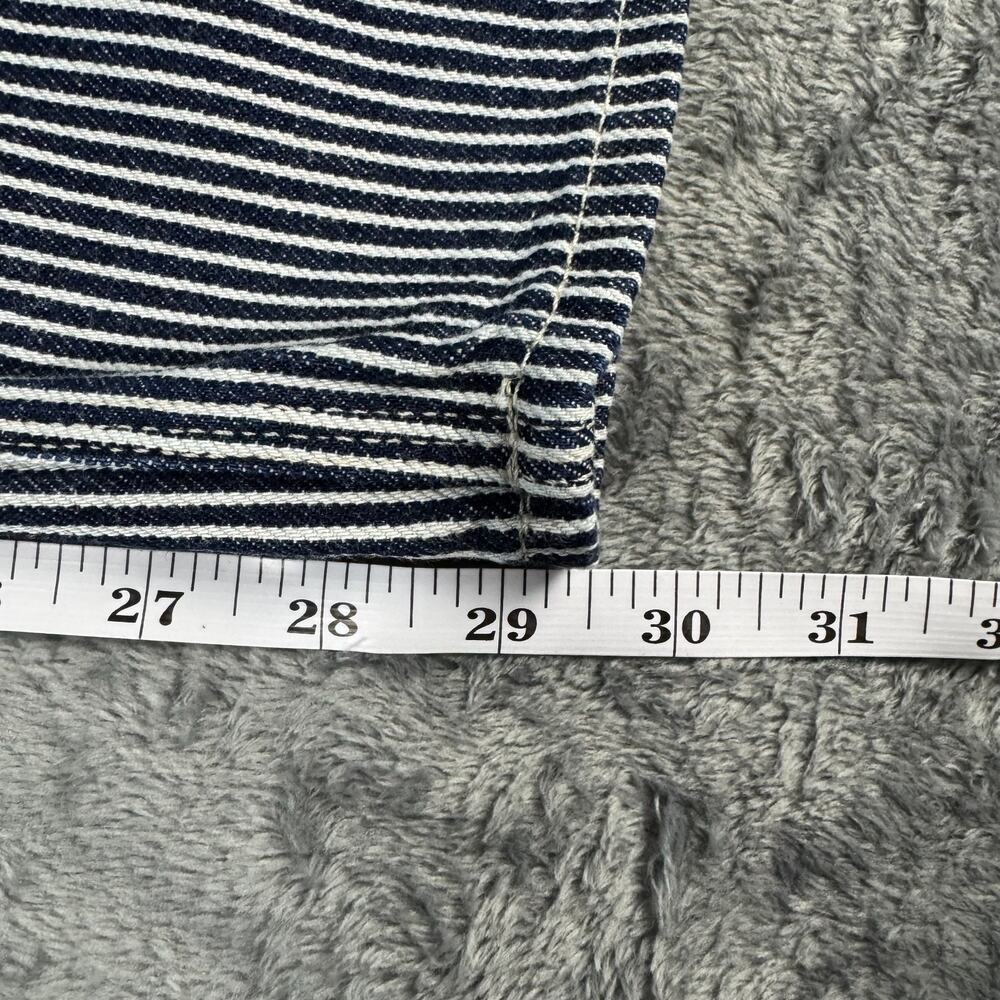 Gap Hickory Striped Straight Leg Carpenter Pants Size 32x30 Railroad - Picture 10 of 15
